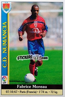 Sticker Moreau - Las Fichas De La Liga 1999-2000 - Mundicromo
