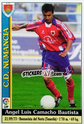 Cromo Angel Luis - Las Fichas De La Liga 1999-2000 - Mundicromo