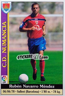 Cromo Ruben Navarro - Las Fichas De La Liga 1999-2000 - Mundicromo