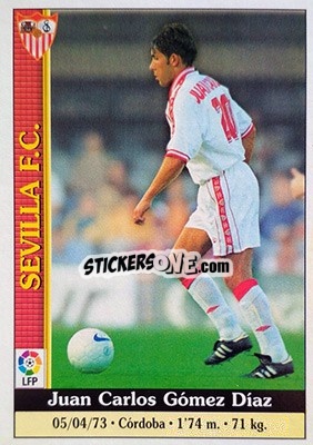 Sticker J. Carlos - Las Fichas De La Liga 1999-2000 - Mundicromo