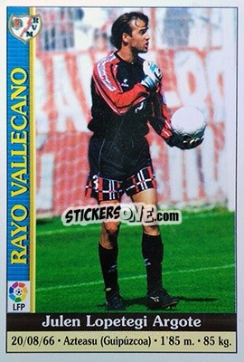 Sticker Lopetegi - Las Fichas De La Liga 1999-2000 - Mundicromo