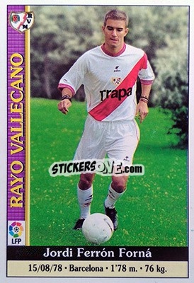 Sticker Ferrón - Las Fichas De La Liga 1999-2000 - Mundicromo