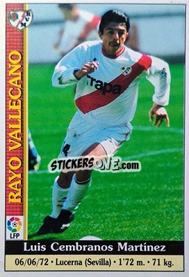 Cromo Cembranos - Las Fichas De La Liga 1999-2000 - Mundicromo