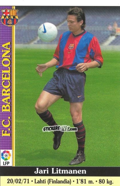 Cromo Litmanen - Las Fichas De La Liga 1999-2000 n. 443 - Mundicromo