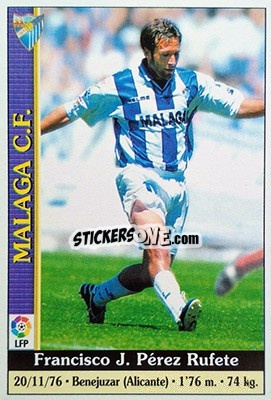 Cromo Rufete - Las Fichas De La Liga 1999-2000 - Mundicromo