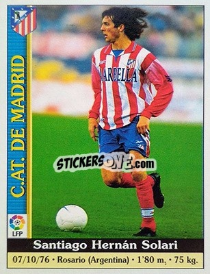 Sticker Solari - Las Fichas De La Liga 1999-2000 - Mundicromo