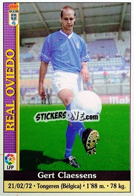 Cromo Claesens - Las Fichas De La Liga 1999-2000 - Mundicromo