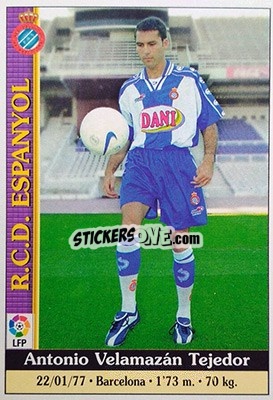 Cromo Velamazan - Las Fichas De La Liga 1999-2000 - Mundicromo