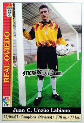 Sticker Unzué - Las Fichas De La Liga 1999-2000 - Mundicromo