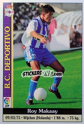 Sticker Makaay - Las Fichas De La Liga 1999-2000 - Mundicromo