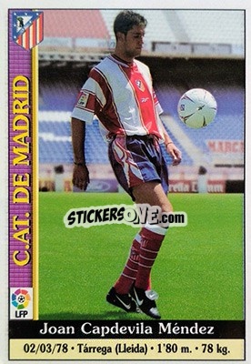 Sticker Capdevila - Las Fichas De La Liga 1999-2000 - Mundicromo