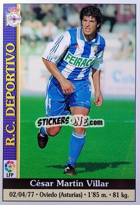 Cromo Cesar - Las Fichas De La Liga 1999-2000 - Mundicromo