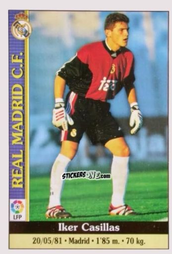 Sticker Casillas - Las Fichas De La Liga 1999-2000 n. 512 - Mundicromo