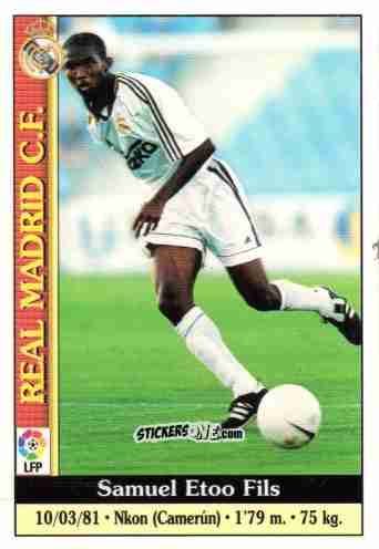 Cromo Eto'o - Las Fichas De La Liga 1999-2000 n. 521 - Mundicromo