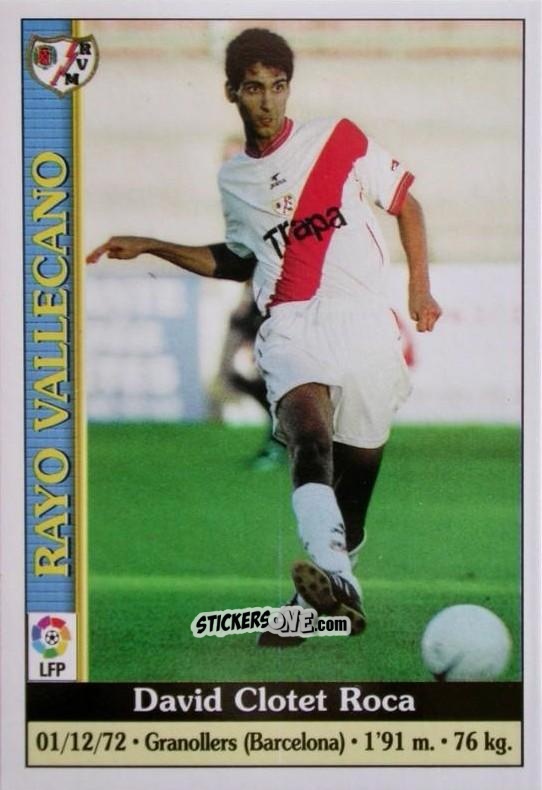 Cromo Clotet - Las Fichas De La Liga 1999-2000 n. 559 - Mundicromo