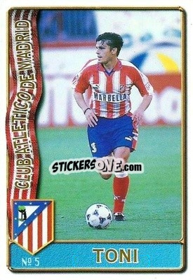 Cromo Toni - Las Fichas De La Liga 1996-1997 - Mundicromo