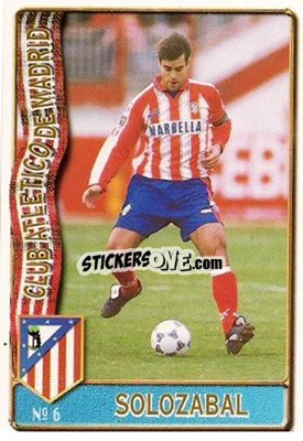 Sticker Solozabal - Las Fichas De La Liga 1996-1997 - Mundicromo
