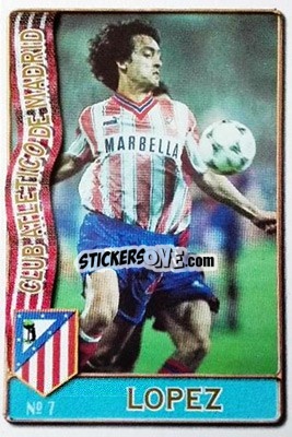 Sticker López - Las Fichas De La Liga 1996-1997 n. 7 - Mundicromo