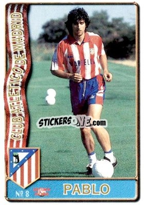 Cromo Pablo - Las Fichas De La Liga 1996-1997 n. 8a - Mundicromo