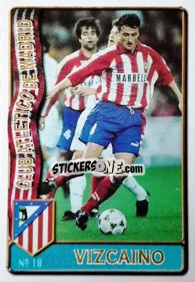 Cromo Vizcaino - Las Fichas De La Liga 1996-1997 - Mundicromo
