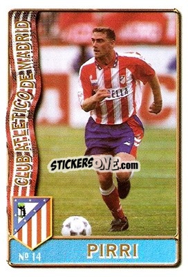 Sticker Pirri - Las Fichas De La Liga 1996-1997 - Mundicromo