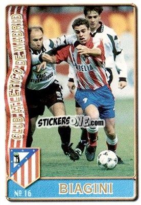 Sticker Biagini - Las Fichas De La Liga 1996-1997 - Mundicromo