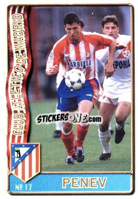Cromo Penev - Las Fichas De La Liga 1996-1997 - Mundicromo