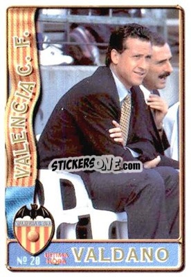 Sticker Valdano - Las Fichas De La Liga 1996-1997 - Mundicromo
