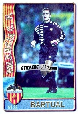 Cromo Jorge Bartual Medina - Las Fichas De La Liga 1996-1997 n. 22 - Mundicromo