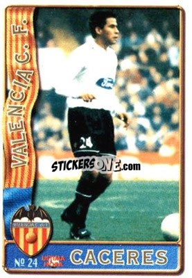 Sticker Caceres - Las Fichas De La Liga 1996-1997 n. 24a - Mundicromo