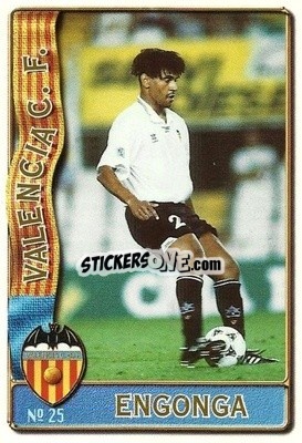 Cromo Engonga - Las Fichas De La Liga 1996-1997 - Mundicromo