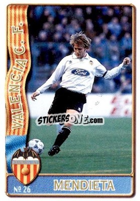Sticker Mendieta - Las Fichas De La Liga 1996-1997 - Mundicromo