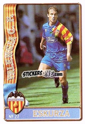 Sticker Eskurza - Las Fichas De La Liga 1996-1997 n. 27 - Mundicromo