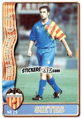 Sticker Sietes - Las Fichas De La Liga 1996-1997 - Mundicromo