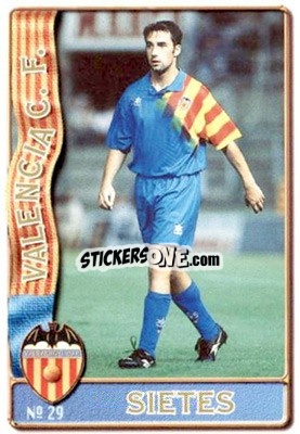 Figurina Sietes - Las Fichas De La Liga 1996-1997 - Mundicromo