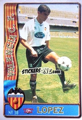 Sticker López - Las Fichas De La Liga 1996-1997 n. 30 - Mundicromo