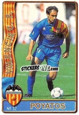 Sticker Antonio Poyatos Medina - Las Fichas De La Liga 1996-1997 n. 32 - Mundicromo