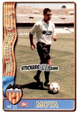 Cromo Moya - Las Fichas De La Liga 1996-1997 - Mundicromo