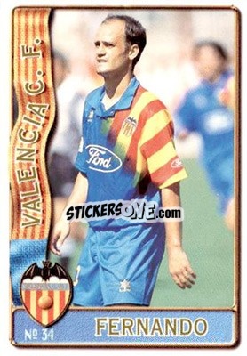 Cromo Fernando - Las Fichas De La Liga 1996-1997 - Mundicromo