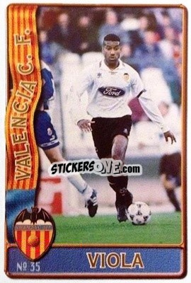 Sticker Viola - Las Fichas De La Liga 1996-1997 n. 35b - Mundicromo