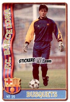Sticker Busquets - Las Fichas De La Liga 1996-1997 - Mundicromo