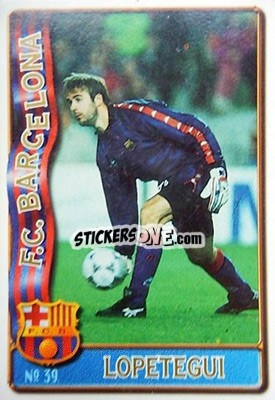 Sticker Lopetegi - Las Fichas De La Liga 1996-1997 - Mundicromo