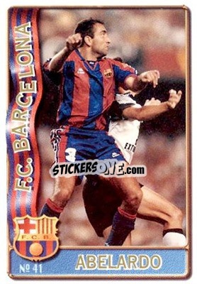 Cromo Abelardo - Las Fichas De La Liga 1996-1997 - Mundicromo