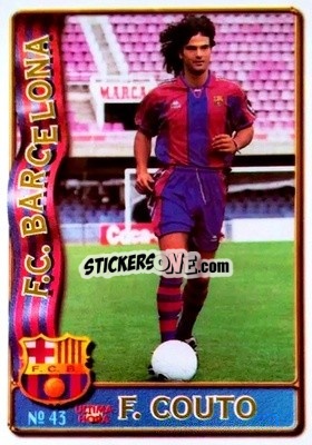 Cromo F. Couto - Las Fichas De La Liga 1996-1997 - Mundicromo