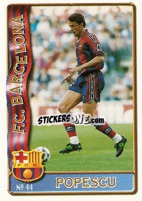 Sticker Popescu - Las Fichas De La Liga 1996-1997 n. 44 - Mundicromo