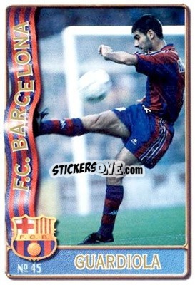 Cromo Guardiola - Las Fichas De La Liga 1996-1997 - Mundicromo