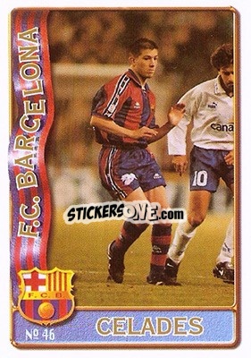 Cromo Celades - Las Fichas De La Liga 1996-1997 - Mundicromo