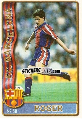 Figurina Roger - Las Fichas De La Liga 1996-1997 - Mundicromo