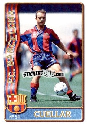 Cromo Cuellar - Las Fichas De La Liga 1996-1997 - Mundicromo