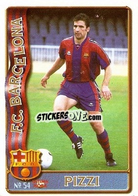 Sticker Pizzi - Las Fichas De La Liga 1996-1997 - Mundicromo